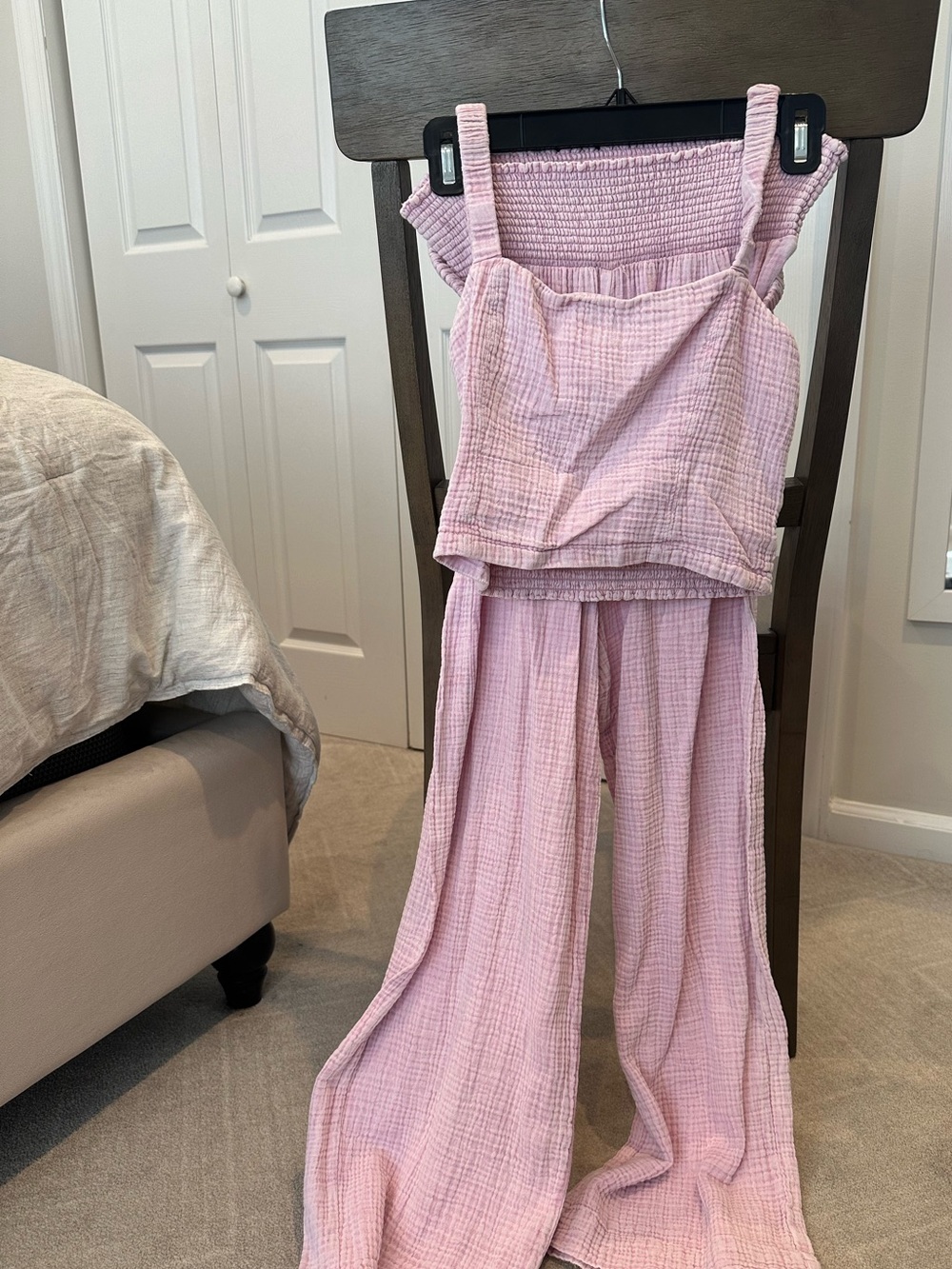 Z Supply Dusty Pink Wide-Leg Two-Piece Set